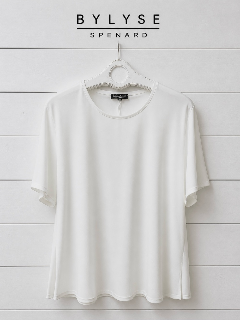 BY LYSE SPÉNARD – White Tunic T-Shirt XL